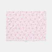 Couverture Polaire Cute Coquette Bows and Blossoms (Devant (Horizontal))