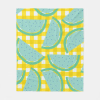 Cute Cottagecore Vintage Watermelon Jaune Plaid
