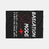 Couverture Polaire Cute Couples Trip Matching Vacation Baecation Mode (Devant (Horizontal))