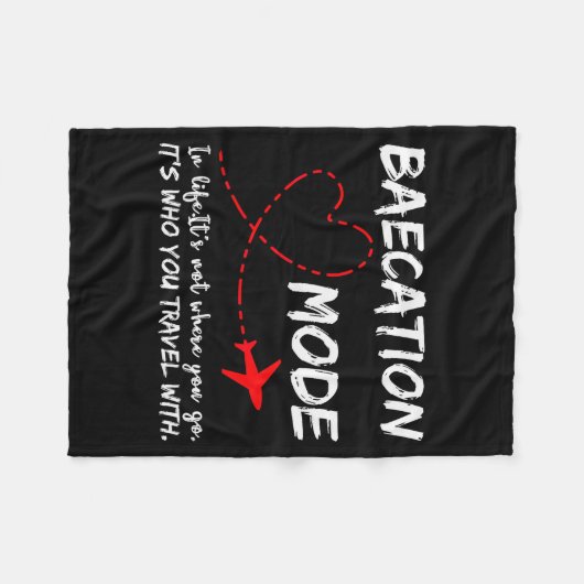 Couverture Polaire Cute Couples Trip Matching Vacation Baecation Mode (Devant (Horizontal))