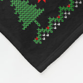 Couverture Polaire Cute Cow Santa Christmas Lights Ugly Xmas Sweater (Coin)