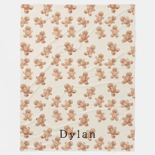 Couverture Polaire Cute Cream Gingerbread Cookies   (Devant)