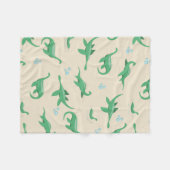 Couverture Polaire Cute Cryptid Loch Ness Monster Blanche (Devant (Horizontal))