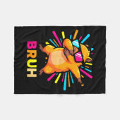 Couverture Polaire Cute Dabbing Capybara Funny Animal Meme Capy Lover (Devant (Horizontal))