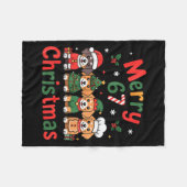 Couverture Polaire Cute Dachshund Christmas Design Funny Holiday Dog (Devant (Horizontal))