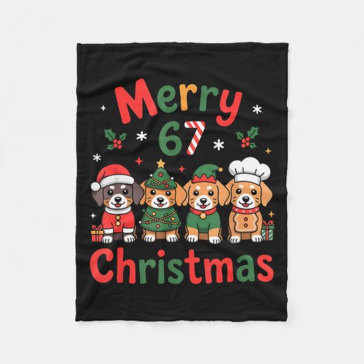 Couverture Polaire Cute Dachshund Christmas Design Funny Holiday Dog (Devant)