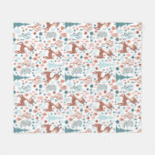 Couverture Polaire Cute Deer (Devant (Horizontal))
