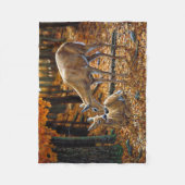 Couverture Polaire Cute Deer Doe & Fawn Automne (Devant)