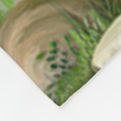 Couverture Polaire Cute Deer Fleece Blanche (Coin)