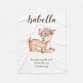 Couverture Polaire Cute Deer Fleece Blanket (Devant)
