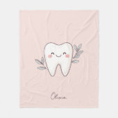 Couverture Polaire Cute Dental Personalized Pink (Devant)
