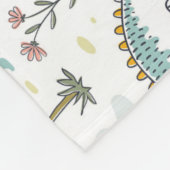 Couverture Polaire Cute Dinosaures Blanche polaire (Coin)