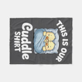 Couverture Polaire Cute Duck Couple Cozy This Is Our Cuddle  (Devant (Horizontal))