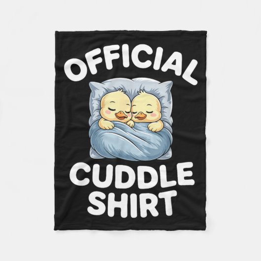 Couverture Polaire Cute Duck Couple Snuggle Cuddle (Devant)