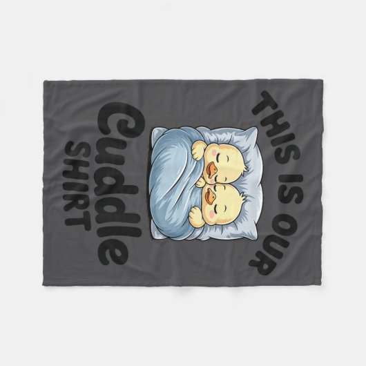 Couverture Polaire Cute Duck Couple This Is Our Cuddle  (Devant (Horizontal))