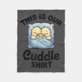 Couverture Polaire Cute Duck Couple This Is Our Cuddle  (Devant)