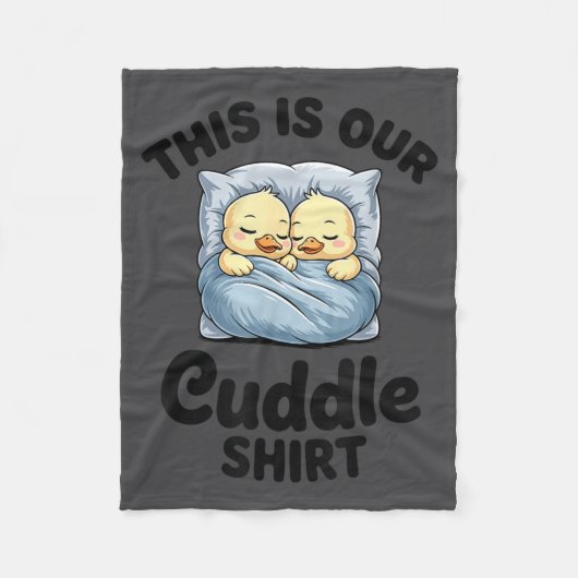 Couverture Polaire Cute Duck Couple This Is Our Cuddle  (Devant)