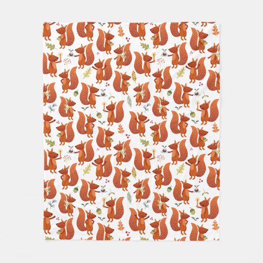 Couverture Polaire Cute écureuil (Devant)