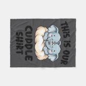 Couverture Polaire Cute Elephant Couple This Is Our Cuddle (Devant (Horizontal))