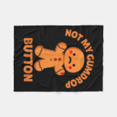 Couverture Polaire Cute Emotional Funny Gingerbread Man Not My Gumdro (Devant (Horizontal))