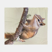 Couverture Polaire Cute et Chubby Chipmunk (Devant (Horizontal))