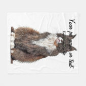 Couverture Polaire Cute et Cool, Maine Coon Cat (Devant (Horizontal))