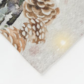 Couverture Polaire Cute Festive Duck d'hiver (Coin)