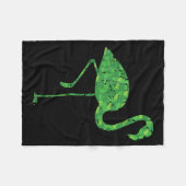 Couverture Polaire Cute Flamingo Shamrocks Shirt St Patricks Day Anim (Devant (Horizontal))
