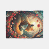 Couverture Polaire Cute Fox (Devant (Horizontal))