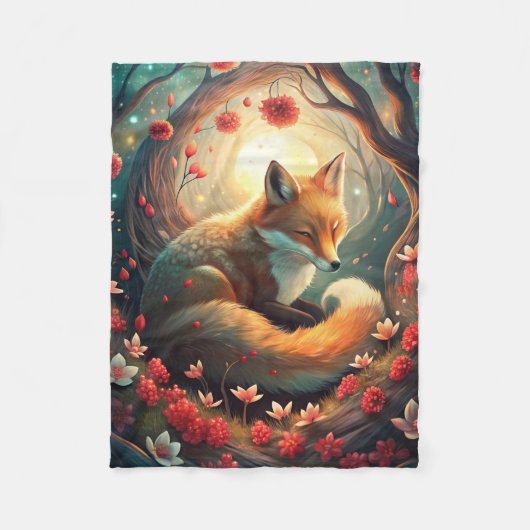 Couverture Polaire Cute Fox (Devant)
