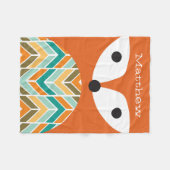 Couverture Polaire Cute Fox Cute Blanket (Devant (Horizontal))