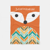Couverture Polaire Cute Fox Cute Blanket (Devant)