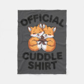 Couverture Polaire Cute Fox Snuggle Couple This Is My Cuddle  (Devant)
