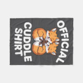 Couverture Polaire Cute Fox Snuggle Couple This Is My Cuddle  (Devant (Horizontal))