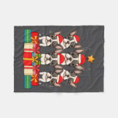 Couverture Polaire Cute French Bulldog Le Frenchie Christmas Tree Xma (Devant (Horizontal))