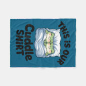 Couverture Polaire Cute Frog Couple This Is Our Cuddle  (Devant (Horizontal))