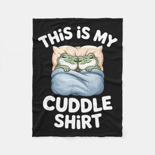 Couverture Polaire Cute Frog Cozy This Is My Cuddle (Devant)