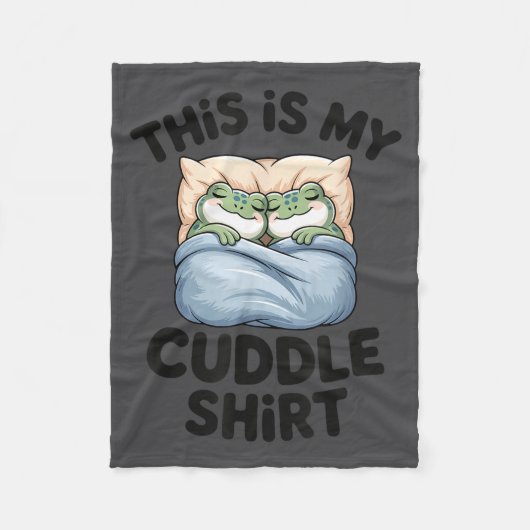 Couverture Polaire Cute Frog Cozy This Is My Cuddle  (Devant)
