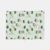 Couverture Polaire Cute Frogs in Lily Pond Nursery Gender Neutral (Devant (Horizontal))