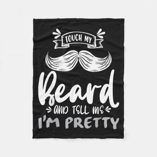 Couverture Polaire Cute Funny Beard Quote Gift For Bearded Men And Lo (Devant)