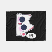 Couverture Polaire Cute Funny Chat Funny Anime meme Nah Je gagnerais  (Devant (Horizontal))