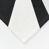 Couverture Polaire Cute Funny Penguin Nursery Noir et blanc (Coin)