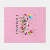 Couverture Polaire Cute Funny Skeletons Christmas & New Year Celebrat (Devant (Horizontal))