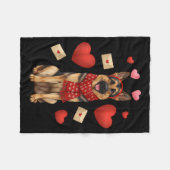 Couverture Polaire Cute German Shepherd Valentine’s Day Dog Mom - Ger (Devant (Horizontal))