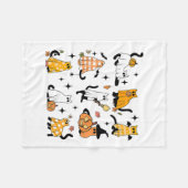 Couverture Polaire Cute Ghost Chat Funny Halloween Costumes de tenue  (Devant (Horizontal))