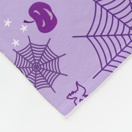 Couverture Polaire Cute ghost Halloween Elegant purple (Coin)