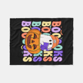 Couverture Polaire Cute Ghost Teacher Halloween Librairie Lire plus B (Devant (Horizontal))