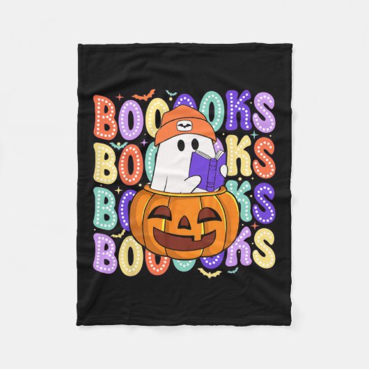 Couverture Polaire Cute Ghost Teacher Halloween Librairie Lire plus B (Devant)