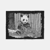 Couverture Polaire Cute Giant Panda Ours (Devant (Horizontal))