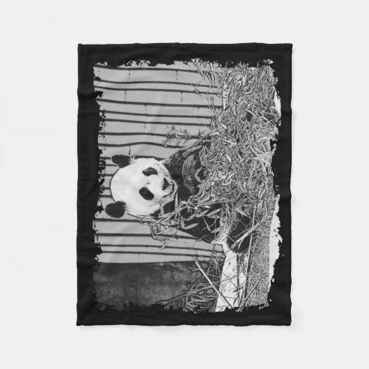 Couverture Polaire Cute Giant Panda Ours (Devant)